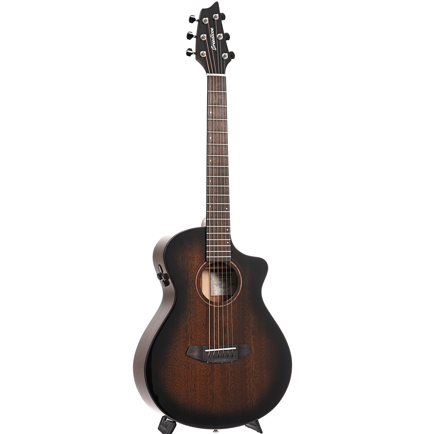 Breedlove, Breedlove Wildwood Pro Companion Suede CE African Mahogany-African Mahogany