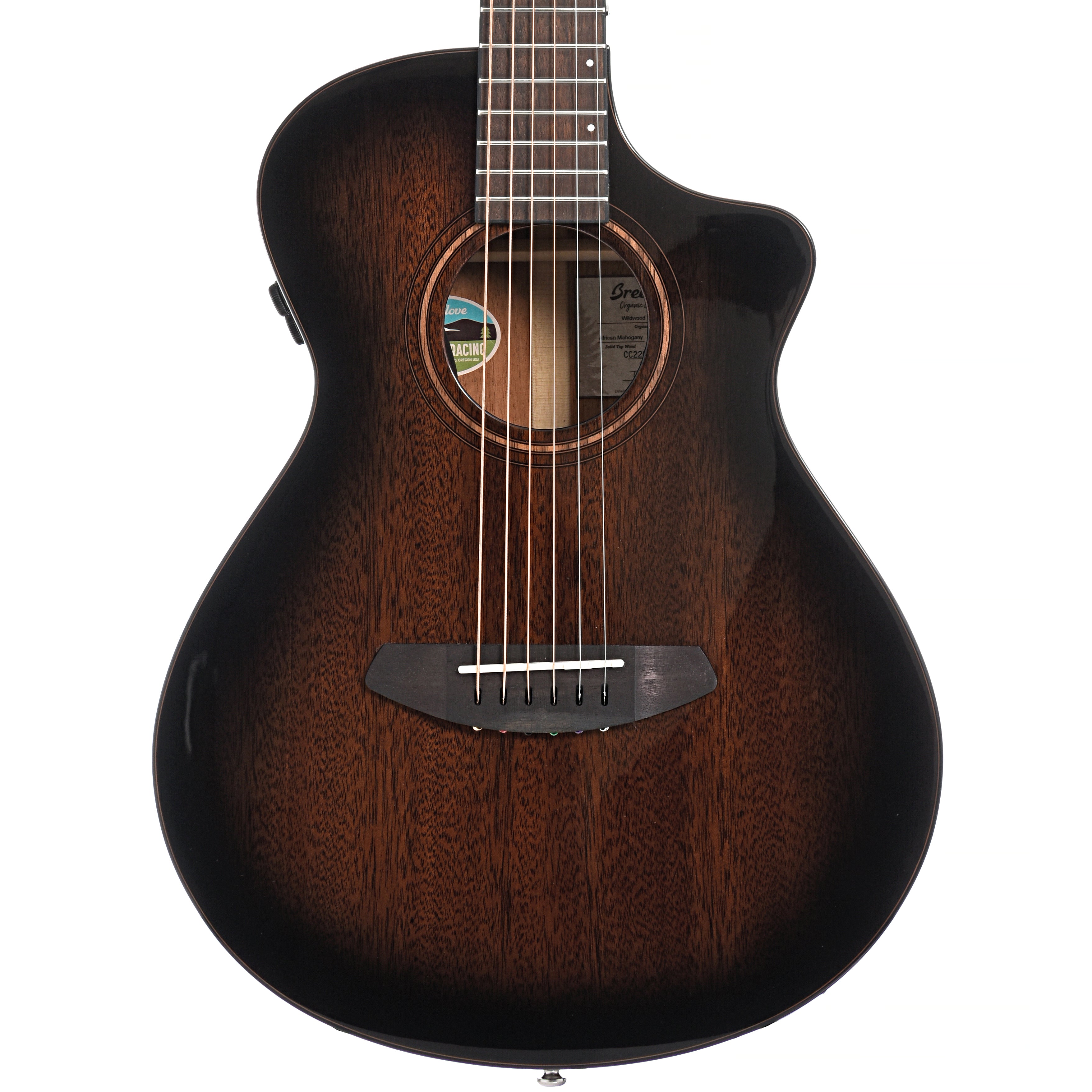 Breedlove, Breedlove Wildwood Pro Companion Suede CE African Mahogany-African Mahogany