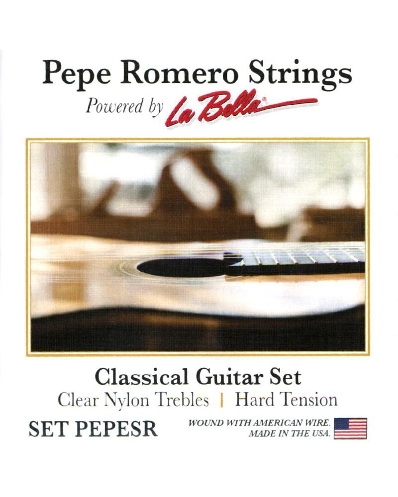 Pepe Romero, Pepe Romero Strings Pepe SR Classical Guitar Set, Clear Nylon Hard Tension