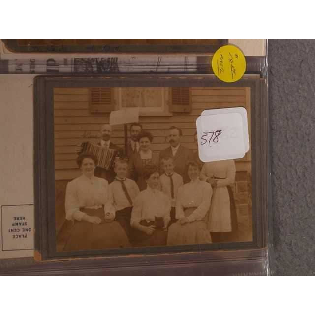 Other, Photo: Group Outside House with Button Accordion